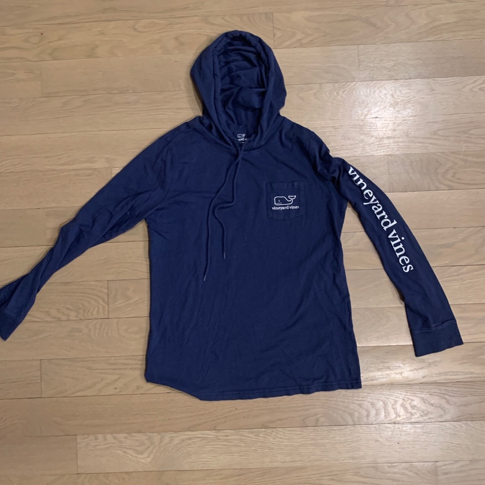 Vineyard Vines Navy Hoodie-Tee